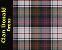 Clan Donald Dress Tartan Wool Scarf