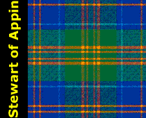 Stewart of Appin Tartan Wool Fly Plaid