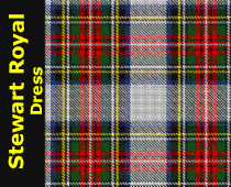 Stewart Dress Royal Tartan Wool Fly Plaid